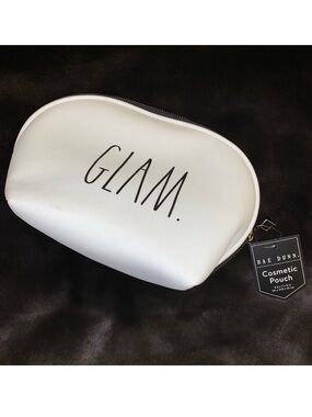 NEW! RAE DUNN Cosmetic Pouch, “Glam”, NWT